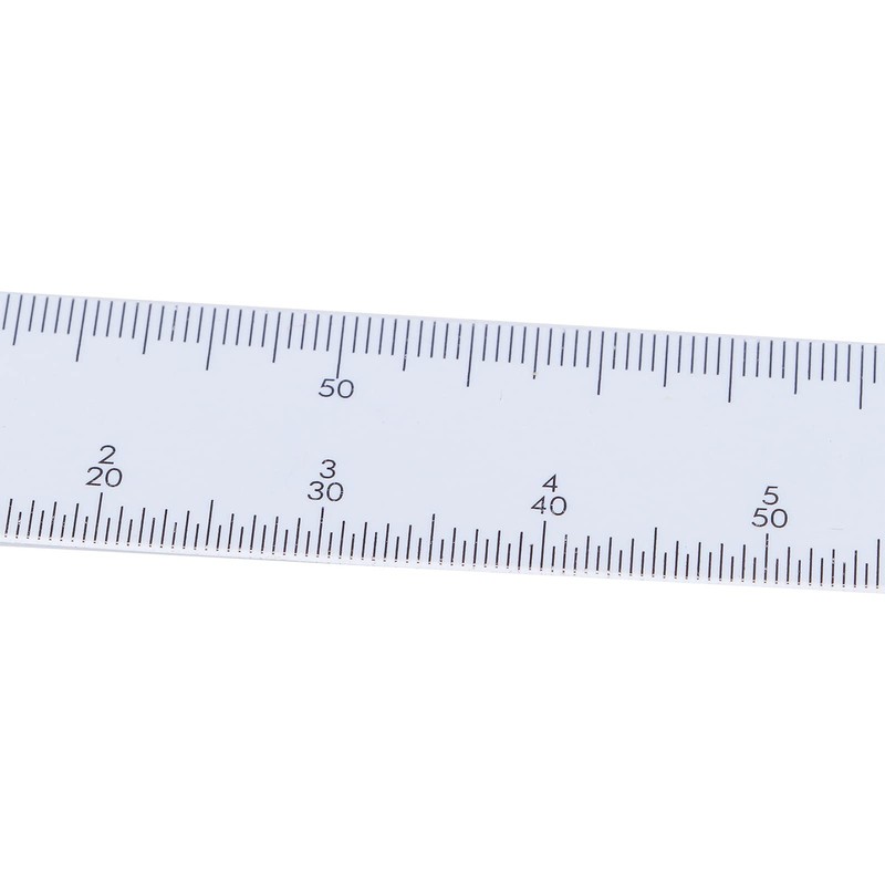 Entatial 20cm Fan Shaped Folding Multiscale Measuring Ruler Black Plastic