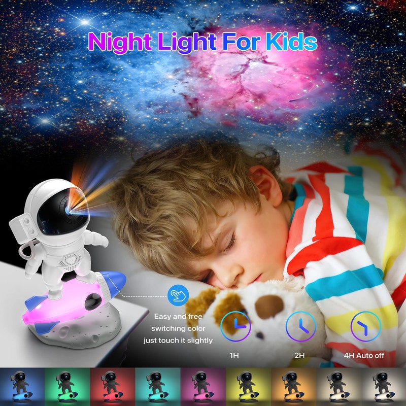 FlyLily Galaxy Projector, 12 in 1 HD Planetarium Astronaut Galaxy