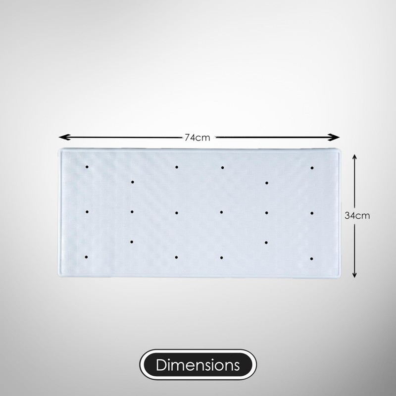 AQUALONA® Bath Mat, Anti-Mould Non-Slip Bathtub Mat – Textured Surface,