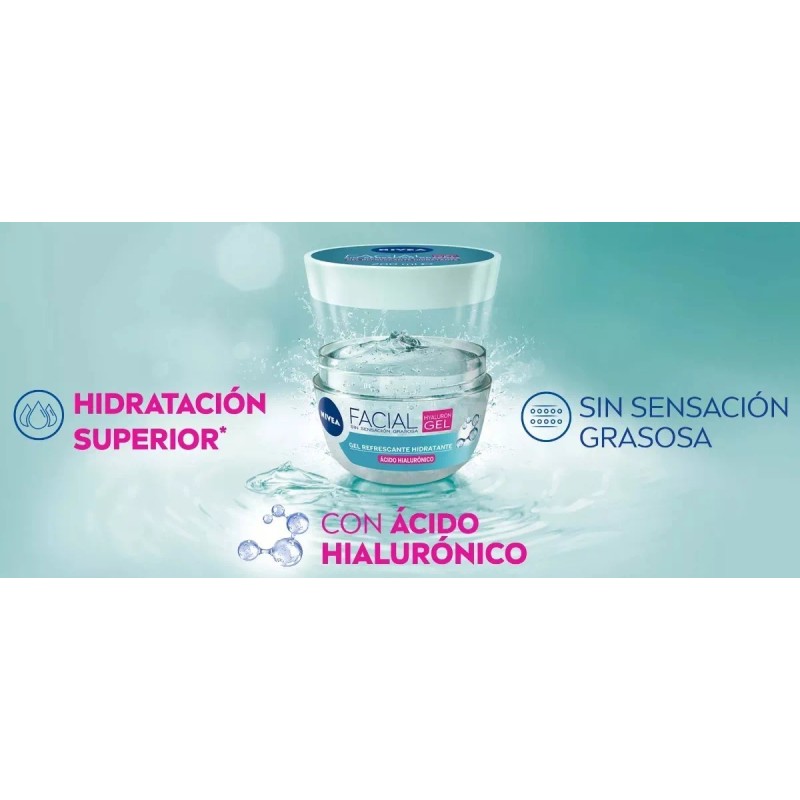 Nivea Gel Refrescante Hidratante Facial Nivea Hyaluron Gel 200 Ml