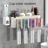 Wall Mounted Toothbrush Holder with Toothpaste Squeezer – Multifunctional Bathroom