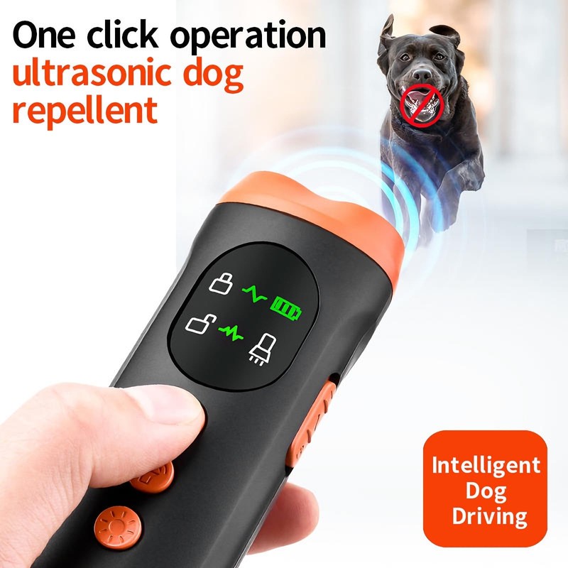 2025 Dog Bark Deterrent,Rechargeable Sonic Dog Repeller,Safe 25KHz Sonic Frequency