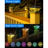 Ofuray Solar Post Cap Lights,4Pack Fence Deck Post Cap Solar