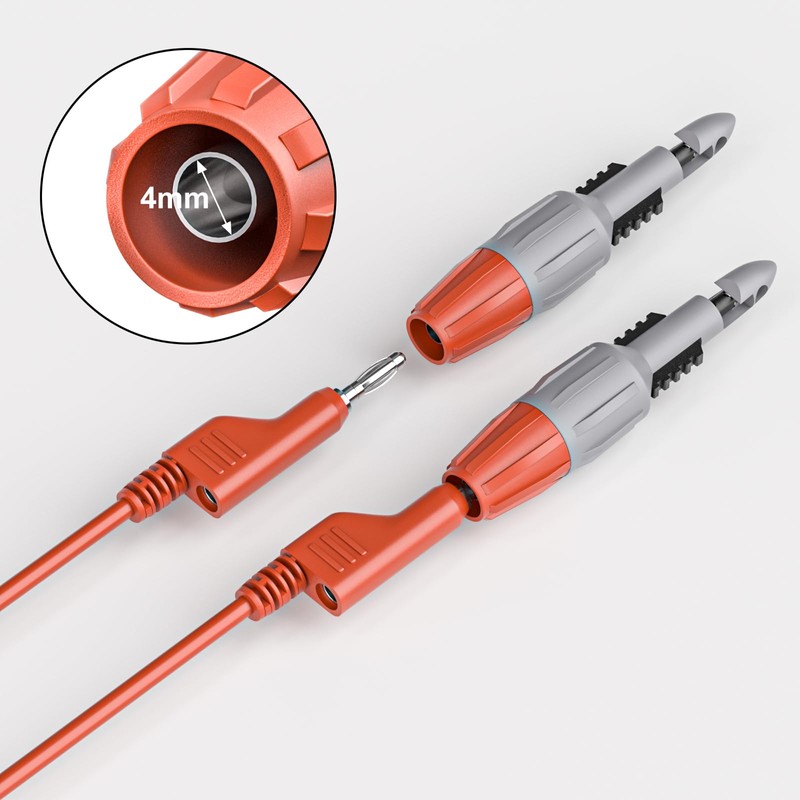 Goupchn 2PCS Heavy Duty Wire Piercing Probes Insulation Piercing Clip
