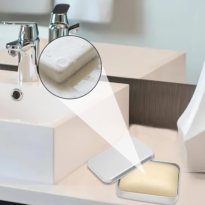 Soap Dish with Lid, 4 Pack Aluminum Soap Box, Leakproof