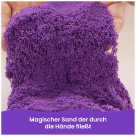 Kinetic Sand 907 g Purple in a Bag - Original Kinetic Sand from Sweden for Creative Indoor Sand Play, Meets All Legal Requirements, Promotes Fine Motor Skills, for Children from 3 Years