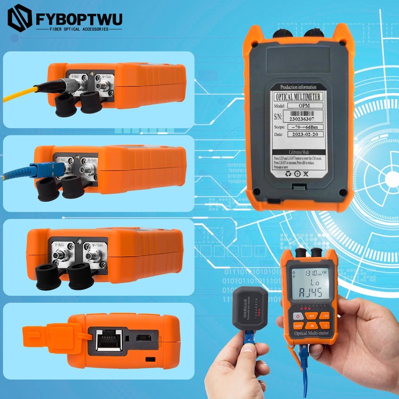 FYBOPTWU - 4 in 1 Function Fiber Optic Tester Portable