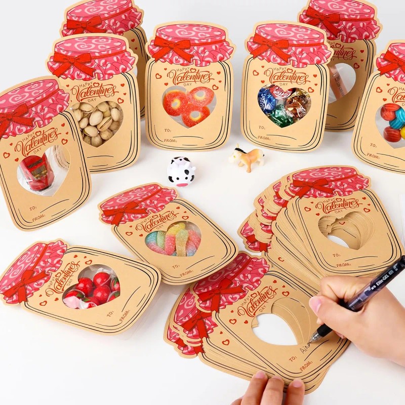 30 Tarjetas De San Valentín De Caramelos Regalos Para Niños
