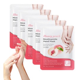 Eazerom 06 Hand Masks, 5 Pairs, Moisturising Glove Masks, Hand Skin Repair and Renewal Mask, Moisturising Gloves for Dry Hands