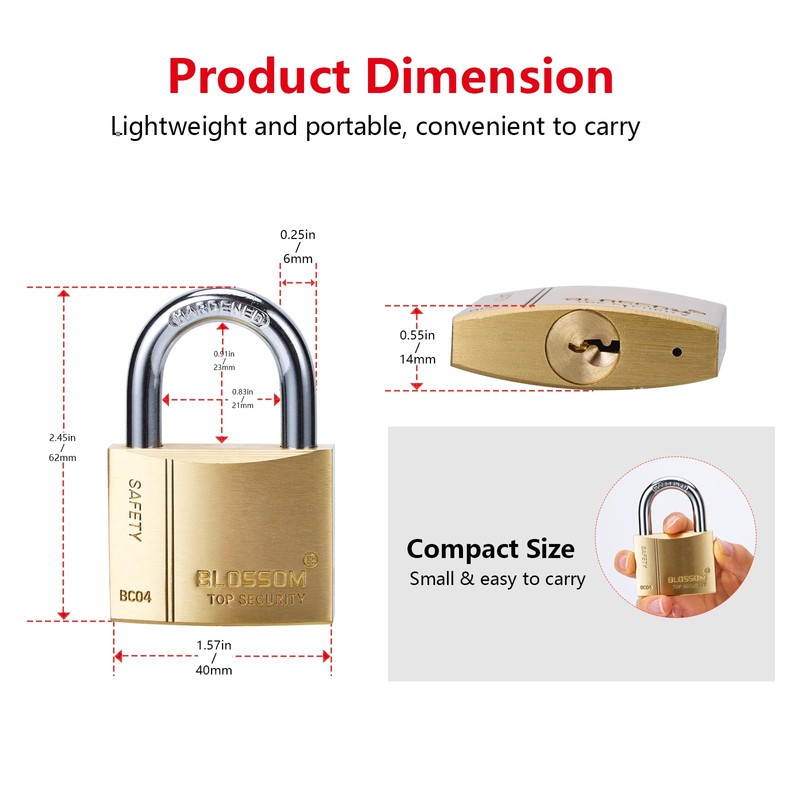 Brass Lock, keylock, Storage cabinetlock, Solid Brass Padlock, keylock, shed