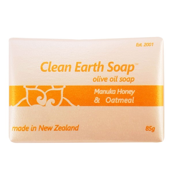 Clean Earth Soap Manuka Honey & Oatmeal Bar - 85gm
