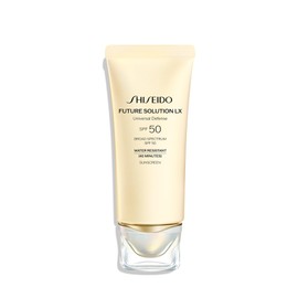 Shiseido Future Solution LX Universal Defense SPF 50 - Anti-Aging Hydrating Face Sunscreen Cream - Dewy, Radiant Finish - Non Greasy & Non-Comedogenic - 50 mL