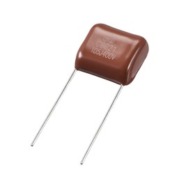 uxcell CBB21 Metallized Polypropylene Film Capacitors 400V 1uF for Electric Circuits Energy Saving Lamps Pack of 100