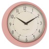 LS-LebenStil Vintage Metal Wall Clock Black 23 cm Kitchen Clock