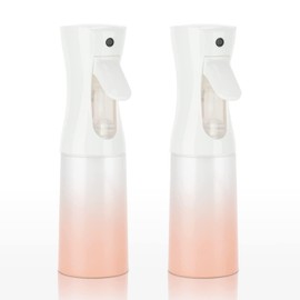 Zuhose Continuous Spray Bottle, 6.8OZ /200ML Hair Mister Spray Bottle, Mist Spray Bottle for Hair, Fine Mist Water Spray Bottle for Salons,Barber, Plants, Skin Care, Cleaning(Matte Pink,2 Pack)