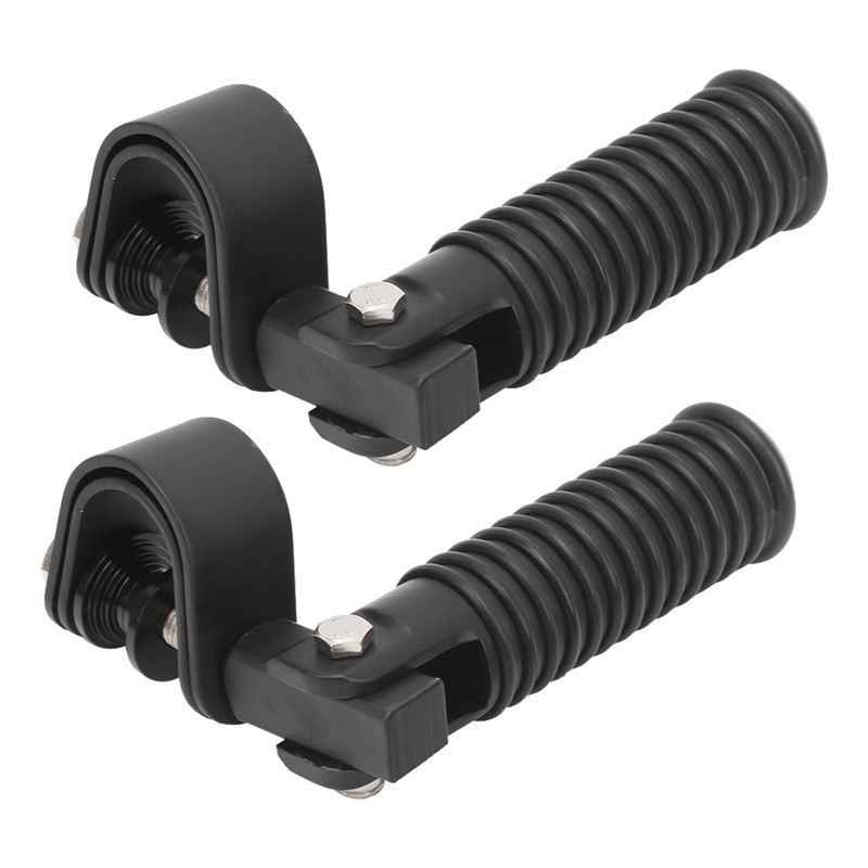Pair of Motorcycle Foot Pegs Clamp Footrest Mount for 1in