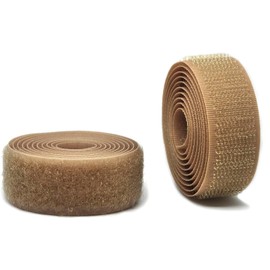 3/4 inch Wide Dark Beige Sew on Hook and Loop Tape Non-Adhesive 1 Yd Length Beige Nylon Hook Loop Tape Fabric Fastener Set for Military Form Bags Clothes Shoes Backpacks DIY Craft