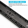 16 Inch Drawer Slides, JEMLYD 1 Pair 3 Section Heavy-Duty