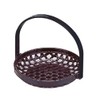 Wakaizumi Lacquerware 1-618-8 Kappo Lacquerware 5 inch Bamboo Basket Maroon (Foldable)