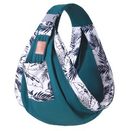 Baby Carrier Warp Cotton Skin Friendly Soft Labor Saving Baby Sling Carrier Wrap for Newborn Toddler Infant Dark Green