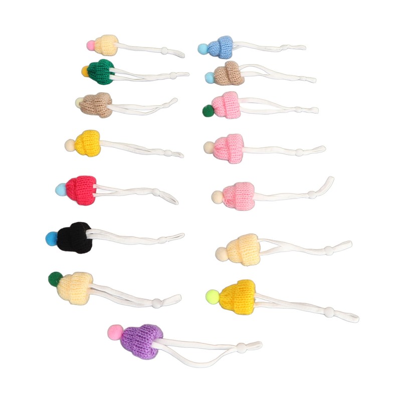 15pcs Small Christmas Knit Hats Exquisite Innovative Cute Stylish Small