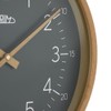 PRIM Grey Wooden Wall Clock Wall Clock Will Satisfy Everyone,