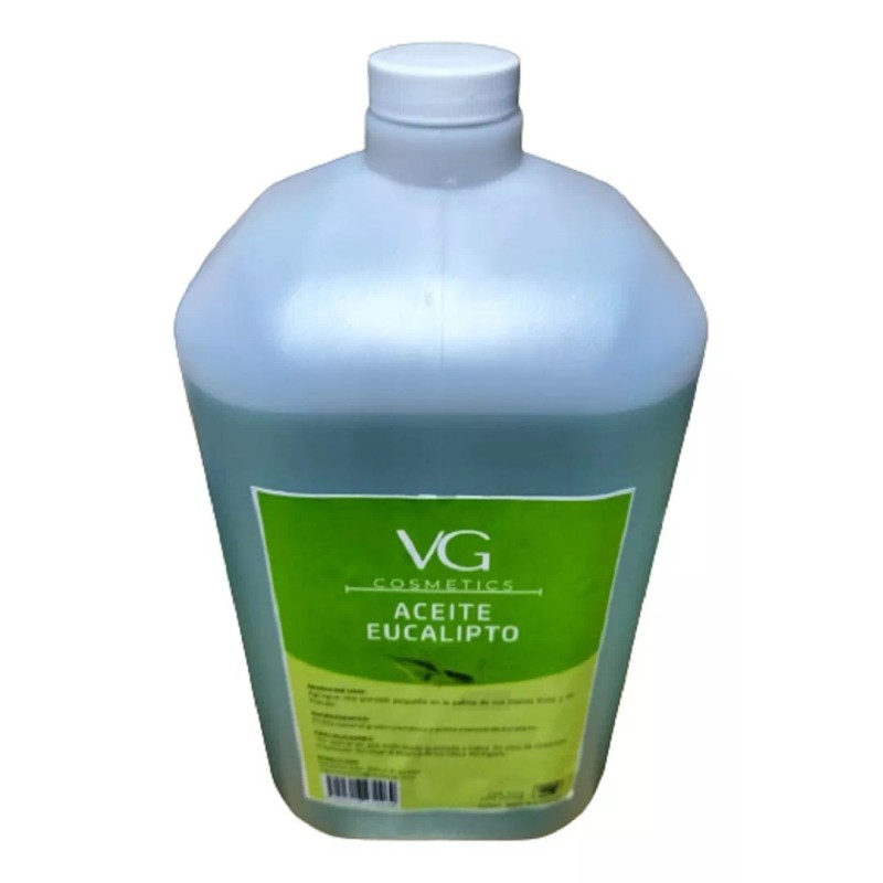 VG COSMETICS Aceite Masajes Eucalipto Corporal Profesional Spa 4 Litros