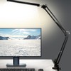 Adjustable LED Desk Lamp Reading Light with Clamp Metal Swing