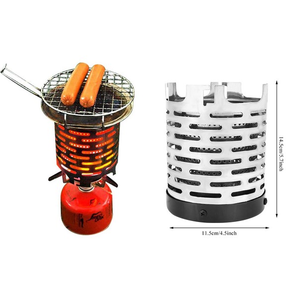 Camping Mini Heater Camping Stove, Portable Stainless Steel Tent Heating