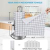 Microfiber Cleaning Cloth Roll-50PK, Reusable Paper Towels 11.5×11.5"