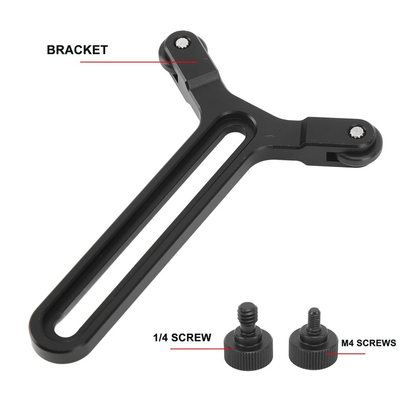 Long Lens Support Bracket, 22‑71.5mm Height Adjustable Double Wheels Y