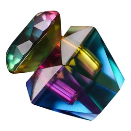 Mikinona Octagonal Glass Dappen Dish with Lid 2.55 Inch Nail Art Monomer Holder Acrylic Nail Tool for Manicure and Polish Use