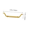 SHINEOFI 3pcs Elegant Cabinet Door Handle Durable Pull Handles for