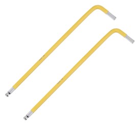 2Pcs 4mm Ball End Hex Key Wrench, L Shaped Long Arm Ball Point Hexagon Keys Allen Key for Household DIY, Professional Machine Repairing