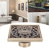 10x10cm Floor Drain Antique Copper Anti Odor Bathroom Floor Drainer