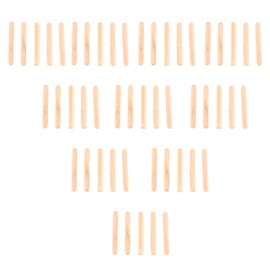 Gegong Hardwood Fluted Dowels | M6 Wood Pins | 30mm 40mm 50mm | Cabinet Drawer Repair Rods | 50pcs Craft Supplies (M6*50(50PCS))