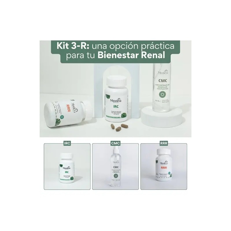 Kit Muukya 3r Suplemento Natural Bienestar Renal Integral