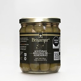 Aceitunas Rellenas de Almendras Brisamar 500 grs