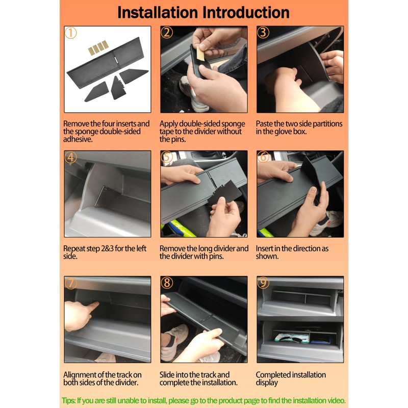 TACORBO Glove Box Organizer Compatible with RAV4 2025 2024 2023