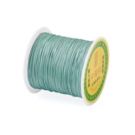 150 Yards 0.5mm Braided Nylon Crafting Thread Chinese Knotting Beading String Macrame Cord Rope for Necklace Bracelet Jewelry Craft Making, Dark Sea Green