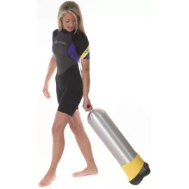 Wheeled SCUBA Tank Boot SCUBA TANK TOW BOOT W/ WHEELS FOR 7.25 TANK BLUE BLACK RED