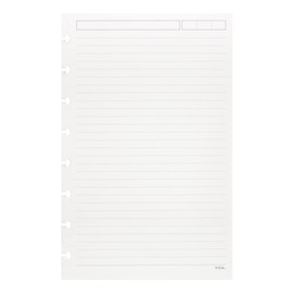 TUL Custom Note-Taking System Discbound Refill Pages, 5.5" x 8.5" Junior Size, Narrow Ruled, 100 Pages (50 Sheets) White