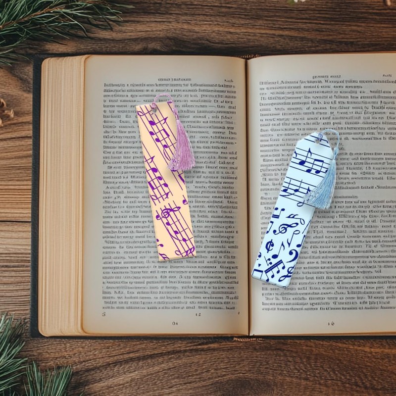 CHGCRAFT Music Note Clay Texture Mat Clay Modeling Pattern Pad