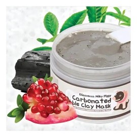 Elizavecca Carbonated Bubble Clay Mask 100 g Mascarilla Facial Purificante con Carbón Activo y Arcilla, Limpieza Profunda que Desobstruye Poros,...
