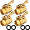 Therwen 4 Pack Garden Hose Shut off Valve Heavy Duty