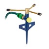 Relaxdays Lawn Sprinkler 360° Garden Irrigation 11m Range Ground Spike