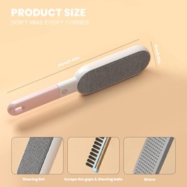 2024 new Double Sided 4 in 1 Double Sided Lint Remover Brush Reusable for Gently Cleaning of Fluff in Clothes carpets Effective Cleaning （ 2 PCS）