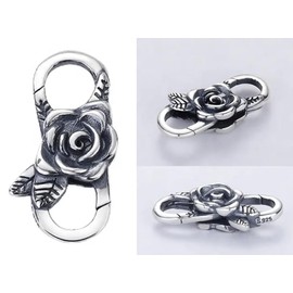 MY-BEAD Chain Clasp Silver 925 Double Jewellery Clasp Necklaces Necklace Bracelet DIY, Sterling Silver