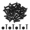 30 Pcs Black Car Plastic Push in Fastener Rivets Clips