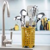 Zeal Melamine Cutlery Drainer/Utensil Pot-Mustard, One Size